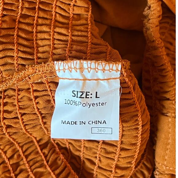 Boho Jumpsuit Mustard Yellow Large - Picture 6 of 6